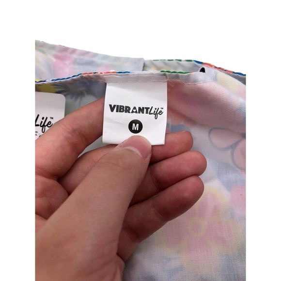 Vibrant Life Medium Dog Dress with Bow Beagle Standard Poodle Floral NEW - Picture 5 of 7